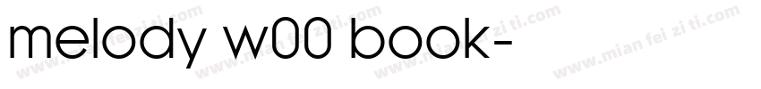melody w00 book字体转换